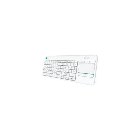 Logitech Wireless Touch Keyboard K400 Plus - Teclado - Inalambrico - 2.4 Ghz - Espanol - Blanco