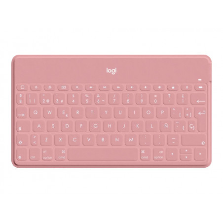 Logitech Keys-to-go - Teclado - Bluetooth - Qwerty - Espanol - Rosa Colorado - Para Apple Ipad/iphone/tv