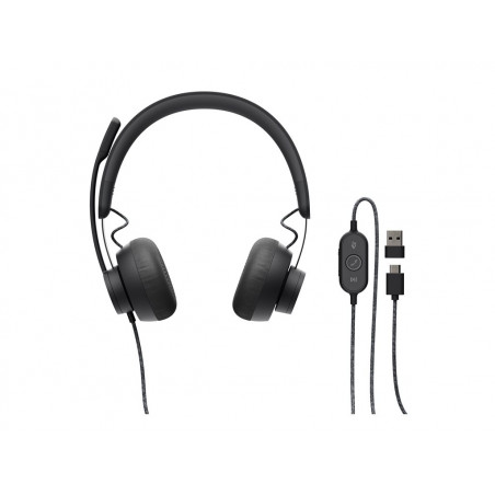 Logitech Zone Wired - Auricular - En Oreja - Cableado - Usb-c - Grafito